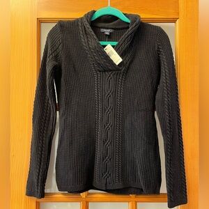 Nautica Black Cowl Neck Women's Sweater